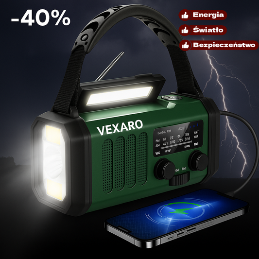 Vexaroᵀᴹ - Wielofunkcyjne Radio Survivalowe